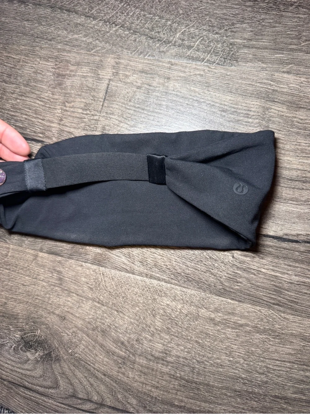 Lululemon Black Headband with Logo